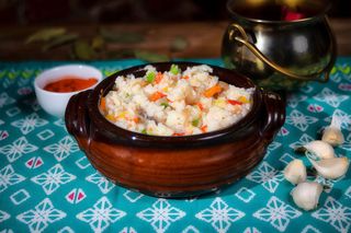 Orez cu legume si ou