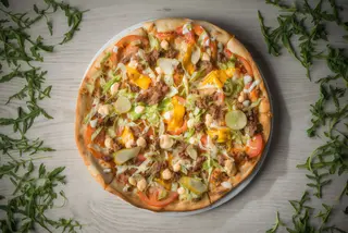 Burger pizza mica