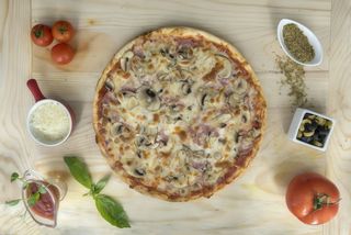 Pizza Prosciutto e Funghi duo