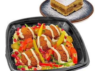 Oriental falafel+ Placinta cu mere sau Apa plata / minerala