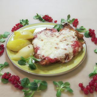 snitel de pui gratinat