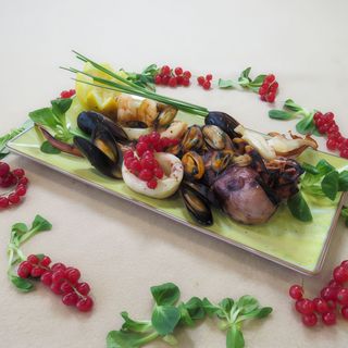 Cocktail fructe de mare la gratar