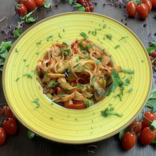 Spaghete cu vegetale