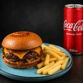 Burger vita Black Angus + Coca Cola dz