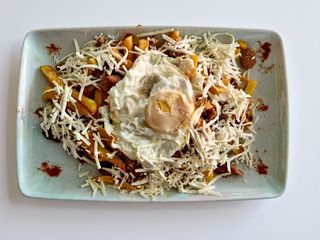 Porc julien cu branza  si ou ochi