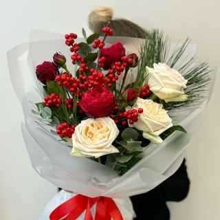 Buchet christams trandafiri mixt