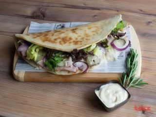 Meniu piadina cu jambon de porc