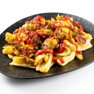 Pulled pork messy fries 380 grame.