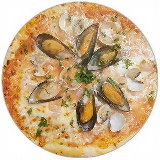 Pizza con Frutti di Mare