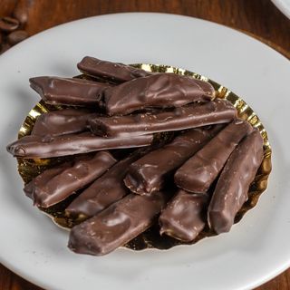 Coji de portocale în ciocolată