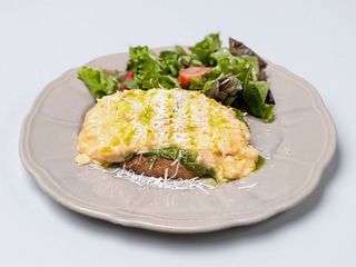 Italian scrambled eggs on toast