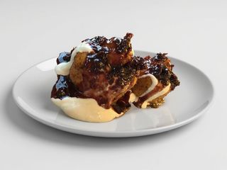 Papanasi cu dulceata de visine