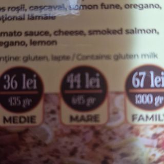 Pizza Salmone (medie)