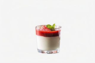 Panacotta cu fructe de pădure