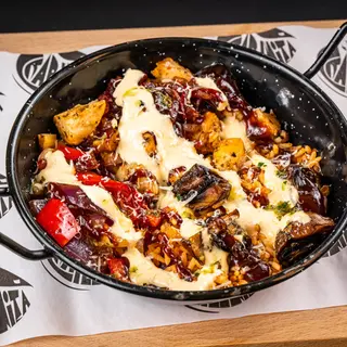 Dracula Burrito Bowl Chicken-Dracula Burrito la farfurie cu carne de Pui