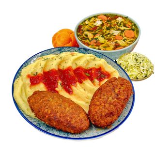 Meniul Zilei cu Parjoale de porc si garnitura la alegere