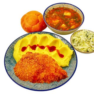 MENIUL ZILEI PANKO SNITEL PUI CU CU GARNITURA LA ALEGERE