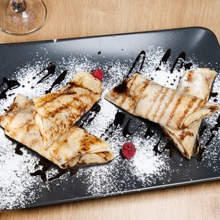 Clătite cu ciocolată și banane