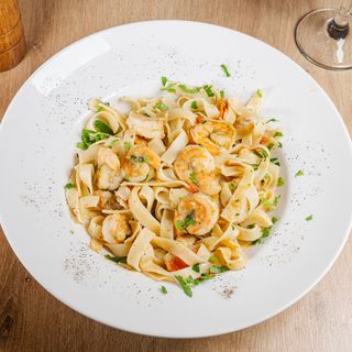 Tagliatelle cu creveți