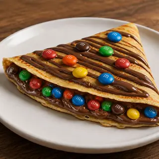 Clatita cu Nutella si M&M