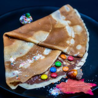 Clatita cu Nutella si M&M