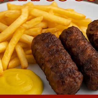 3 MICI CU CARTOFI PRAJITI SI MUSTAR