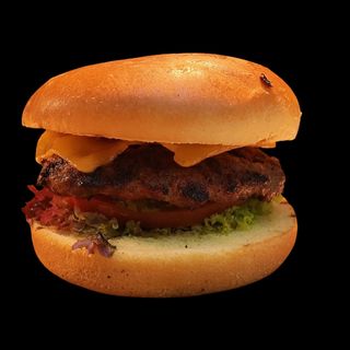 Home made burger + cartofi prajiti