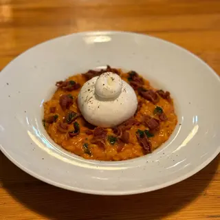 Risotto cu burrata si bacon crocant , 350 g