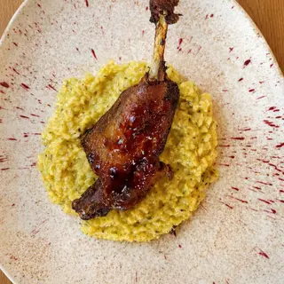 Pulpa de rata pe pat de risotto cu trufe , 450g
