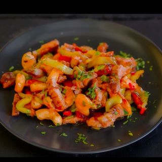 Tigaie de porc cu legume