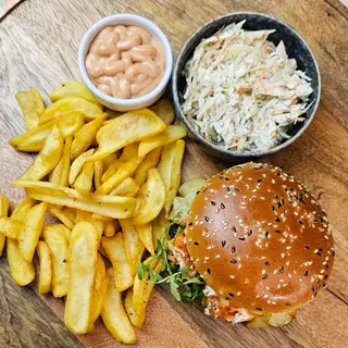 CHICKEN CHEESE BURGER 450 GR
