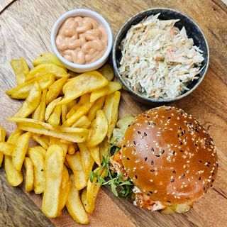 CHICKEN CHEESE BURGER 450 GR