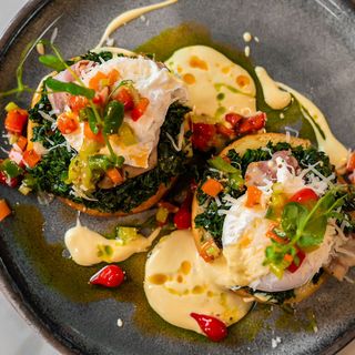 Eggs Florentine Brioche