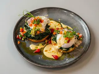 Eggs Florentine Brioche