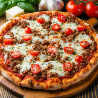 Pizza 1+1 Chicago cu bordură de mozzarella