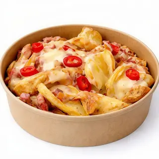 Cartofi cu cheddar si bacon