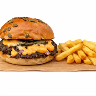 Duble SmashCheeseburger&Fries
