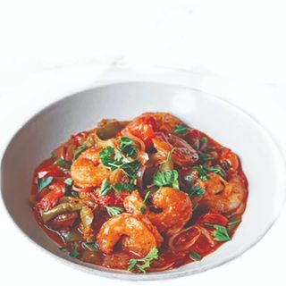 Tigaie Picantă cu Creveți