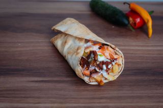 Shaorma de pui la lipie mica