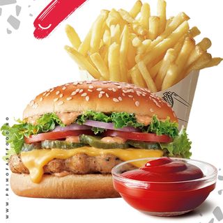 Meniu CheeseBurger cu Pui