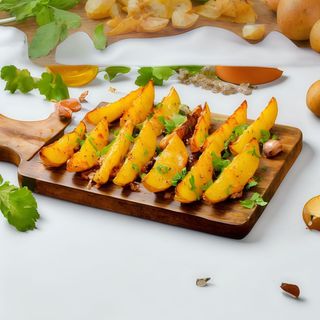 Cartofi wedges condimentați