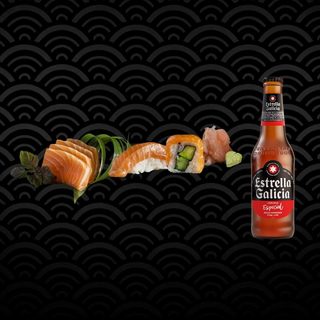 SALMON MENIU COMBO ESTRELLA GALICIA