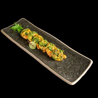 Creveți cu sos Anticucho