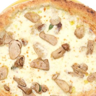 Pizza con funghi porcini