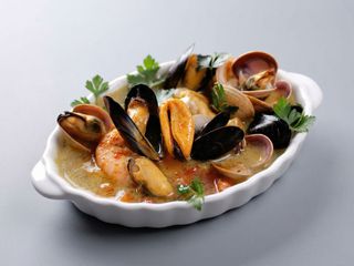 Supa de scoici si creveti