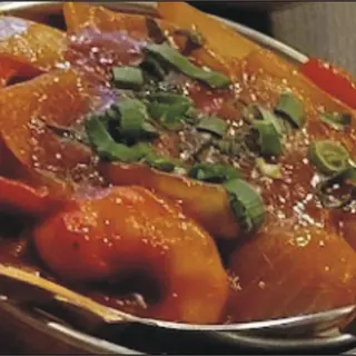 Chilli prawns
