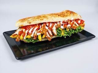 Sandwich Speed cu Șnițel din Piept de Pui