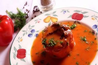 Ardei umplut cu piept de curcan