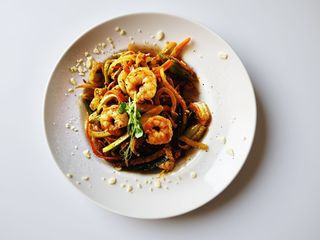 Spaghetti picante cu creveți