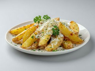 Cartofi wedges cu telemea